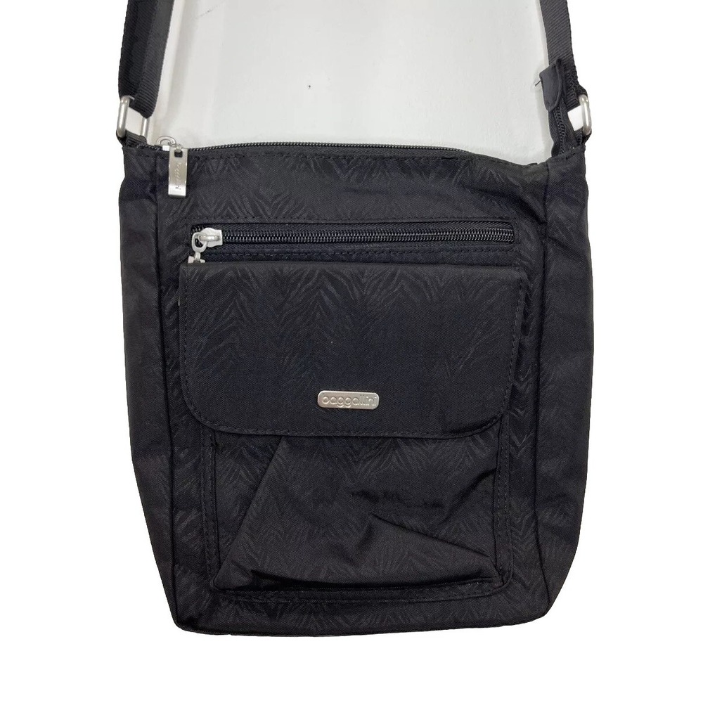 Baggallini‎ Bag Crossbody Black Zebra Emboss Women